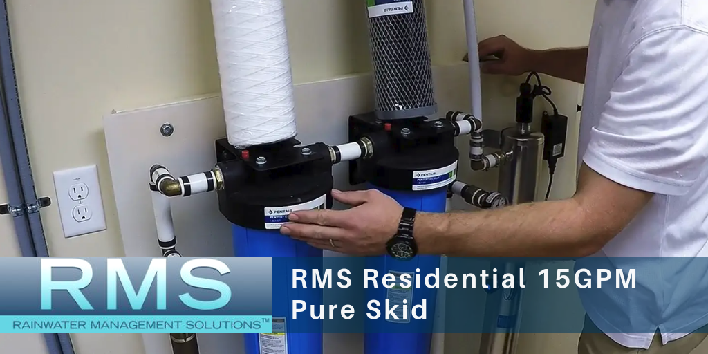 Residential Rainwater Harvesting Purification Skid (15 GPM)