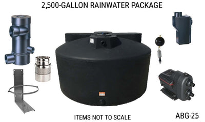 2,500 Gallon Rain Tank Water Collection System