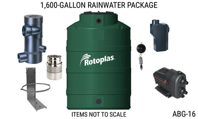 1,600 Gallon Rain Water Collection System
