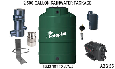 2,500 Gallon Rain Tank Water Collection System