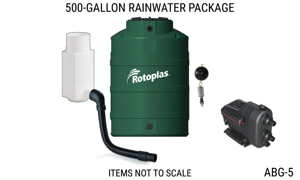 500 Gallon Rain Collection Tank System