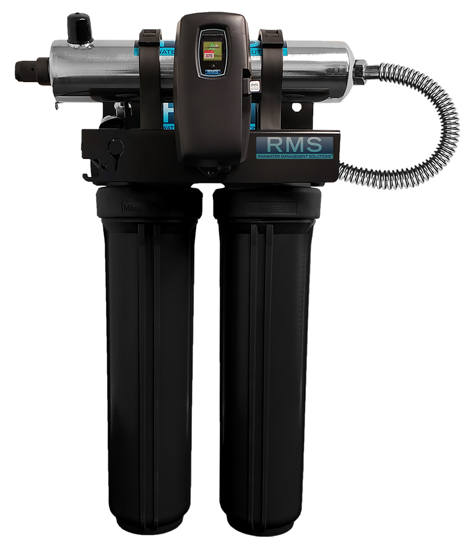 15GPM Whole Home UV/Filtration Unit with Lamp Timer Controller, 20” Sediment Filter, and 20” Carbon Filter RMS4-R22C