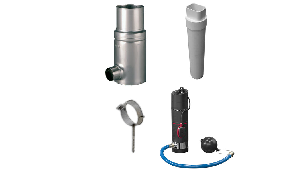 1,100 Square Foot Rainwater Collection Kit Below Ground