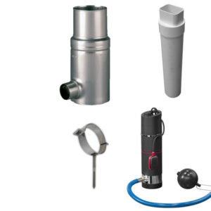 1,100 Square Foot Rainwater Collection Kit Below Ground